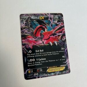 Pokemon Yveltal EX Card - Black and Red